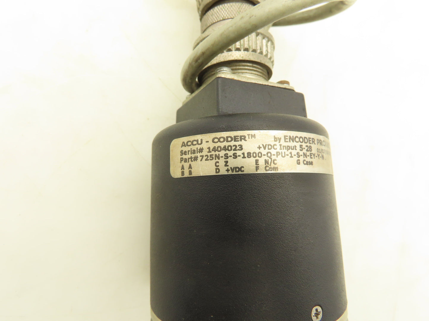 Accu-Coder 725N-S-S-1800-Q-PU-1-S-N-EY-Y-N Rotary Encoder 5-28V 1800CPR