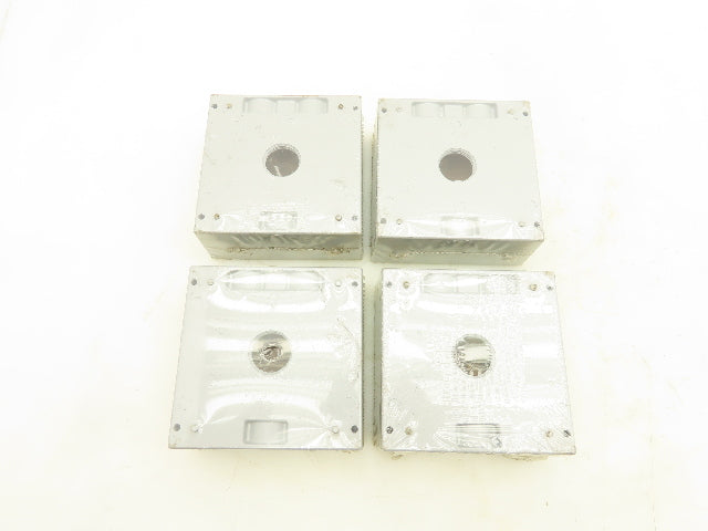 Thomas & Betts LT14-2 2 Gang Outlet Box Four 3/4" Hubs Outdoor Use Lot Of 4