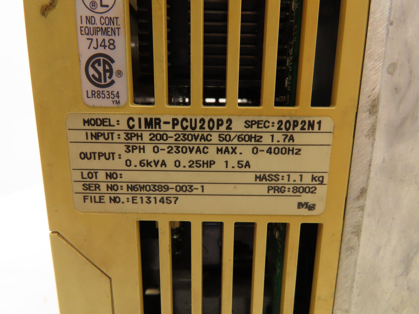 IDM Controls CIMR-PCU20P2 PC3 Mini AC Drive Variable Speed VFD .25Hp 230V 3PH