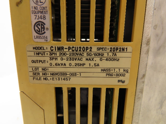 IDM Controls CIMR-PCU20P2 PC3 Mini AC Drive Variable Speed VFD .25Hp 230V 3PH