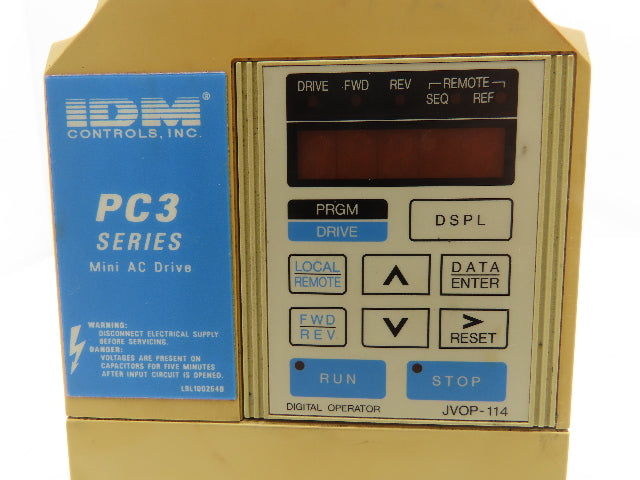 IDM Controls CIMR-PCU20P2 PC3 Mini AC Drive Variable Speed VFD .25Hp 230V 3PH