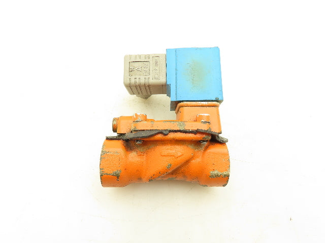 Danfoss 042N7551 Brass Solenoid Valve 2-Way Normally Open 3/4" NPT 24VDC