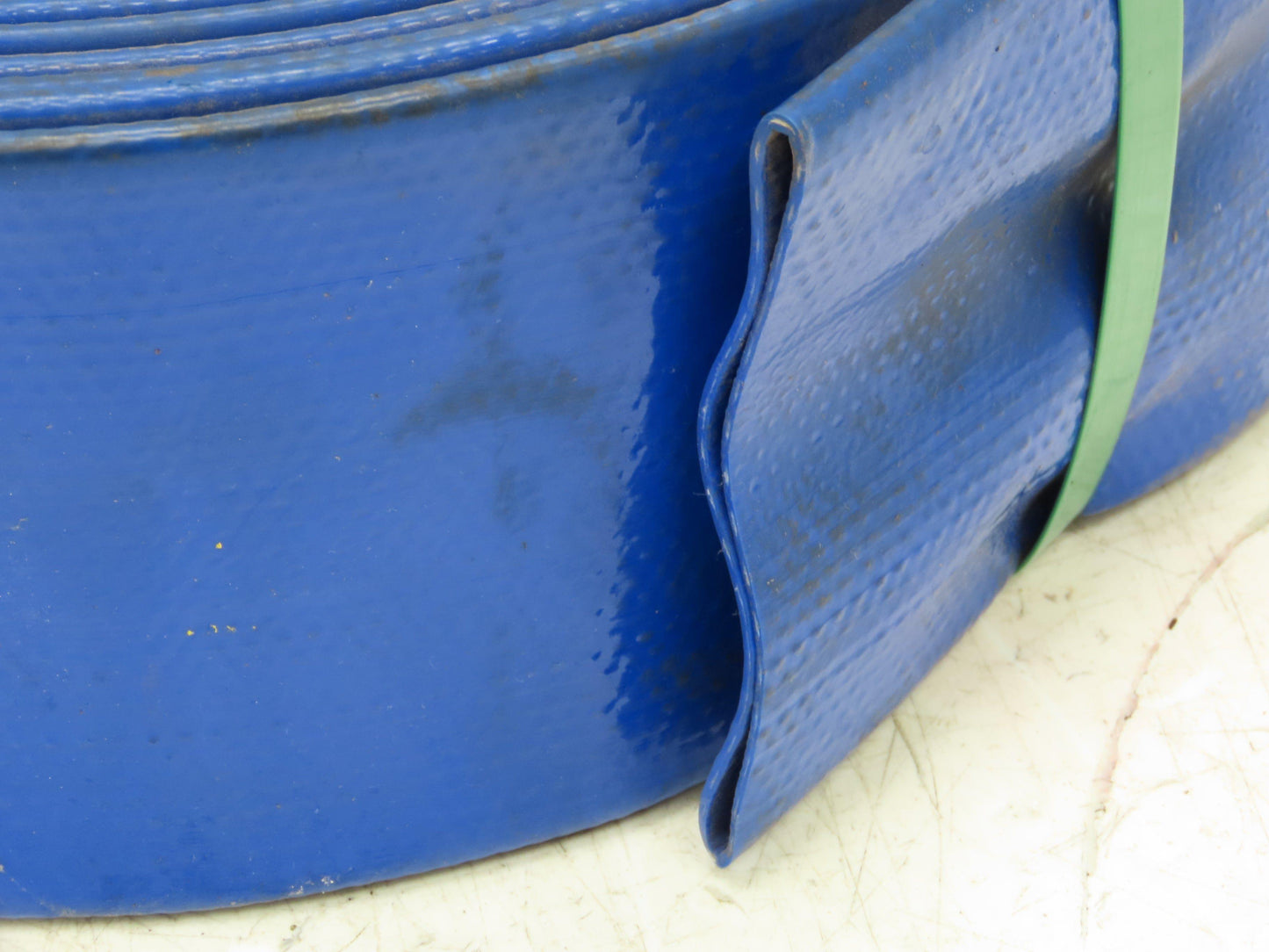 3" Layflat Blue PVC Water Delivery Irrigation Discharge Hose 100'