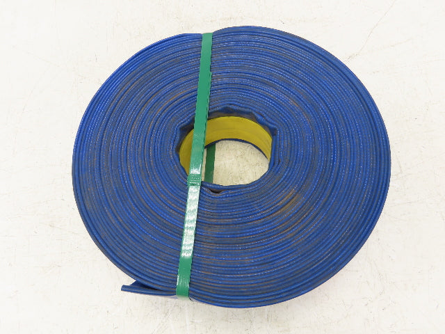 3" Layflat Blue PVC Water Delivery Irrigation Discharge Hose 100'