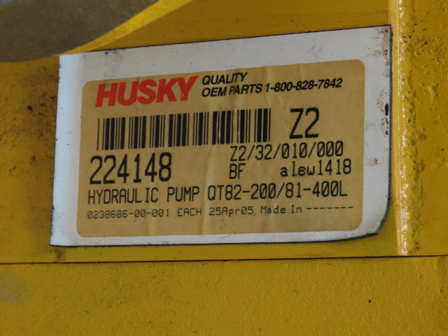Bucher QT82-200/81-400L253-4 Hydraulic Double Pump 76/154 GPM 913/2610 PSI