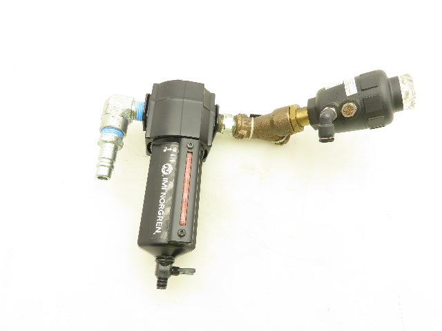 Burkert Excelon 2000 A 9/16 PTFE BZ Pneumatic 2/2 Angle Seat Valve Lubricator