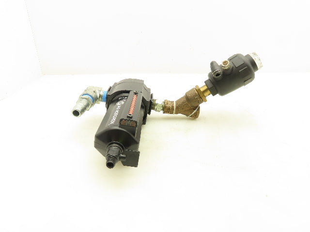 Burkert Excelon 2000 A 9/16 PTFE BZ Pneumatic 2/2 Angle Seat Valve Lubricator