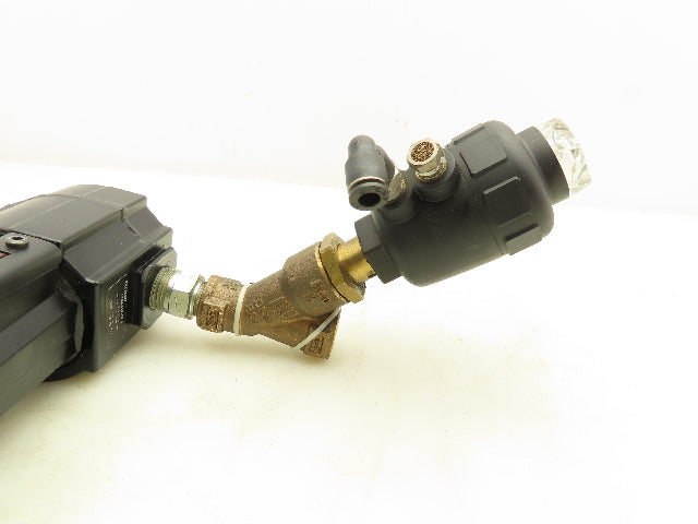Burkert Excelon 2000 A 9/16 PTFE BZ Pneumatic 2/2 Angle Seat Valve Lubricator