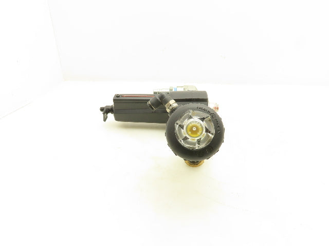 Burkert Excelon 2000 A 9/16 PTFE BZ Pneumatic 2/2 Angle Seat Valve Lubricator