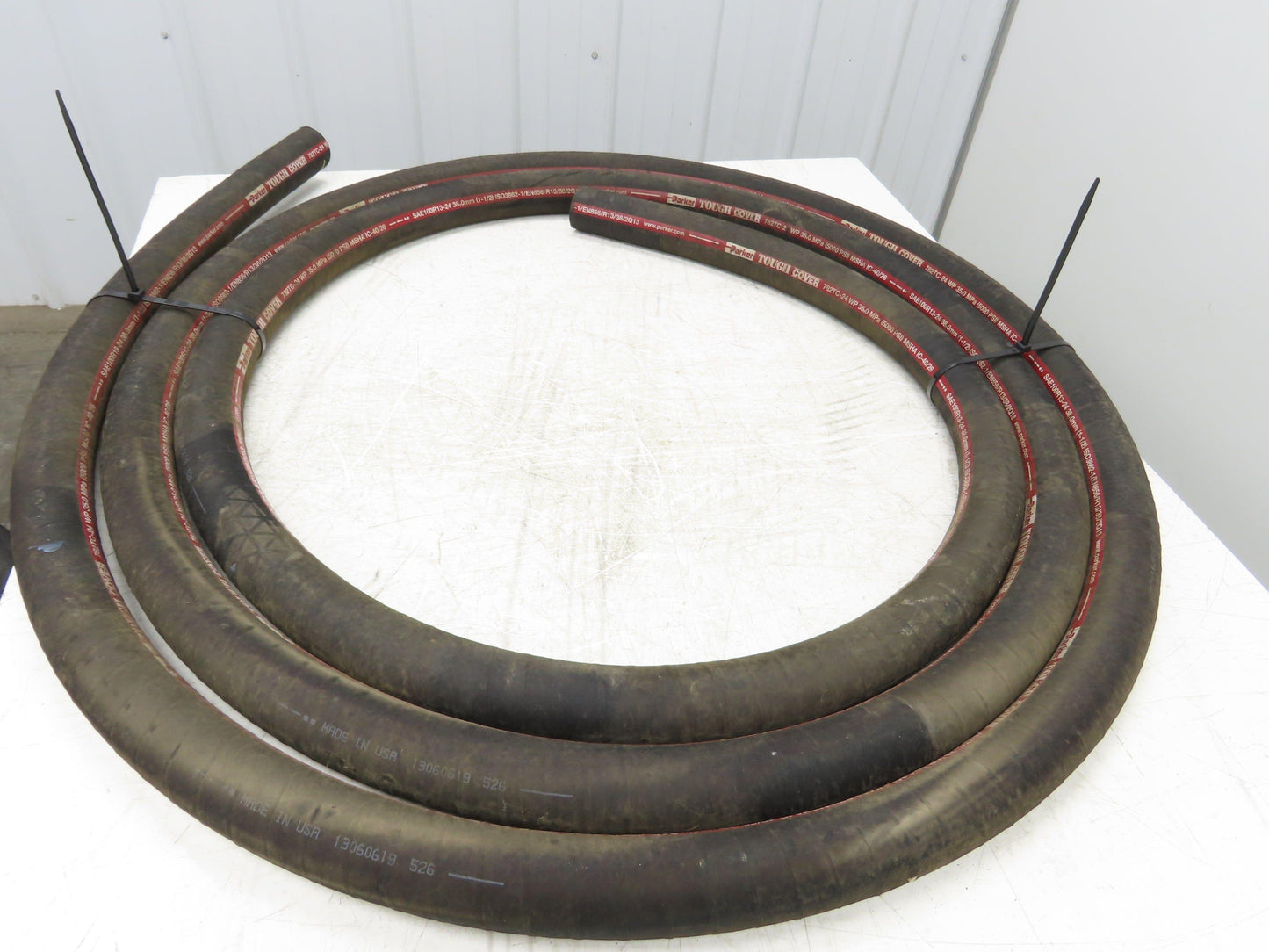 Parker 782TC-24 1-1/2"x 26' Tough Cover High Pressure Hydraulic Hose 5000psi