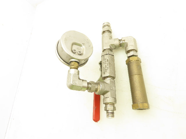 Generant HPRV-250B-N-500 Brass High Pressure Relief Valve 1/4" NPT Assembly