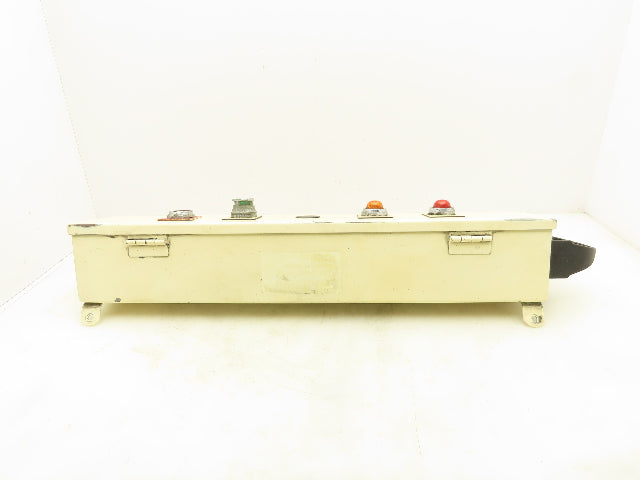 Hoffman F-44T24HC Hinged Cover Wiring Trough Electrical Box Gutter 24x4x4"