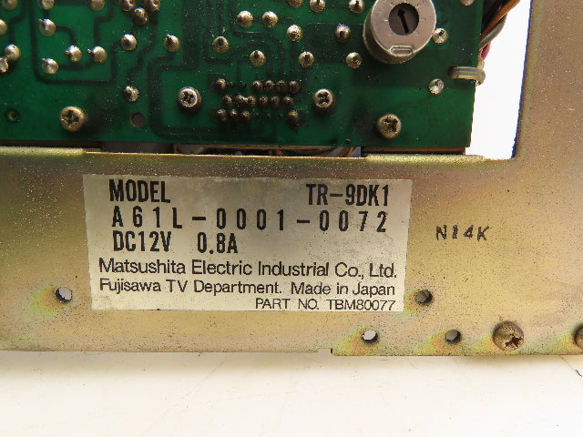Matsushita Fanuc TR-9DK1 Keyboard Operator Control Display Screen Panel
