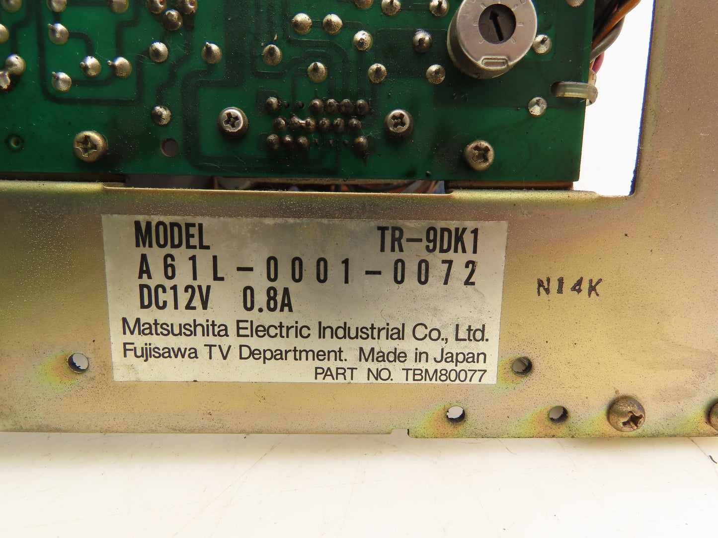 Matsushita Fanuc TR-9DK1 Keyboard Operator Control Display Screen Panel