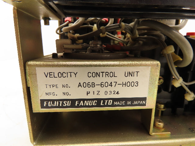 Fanuc A06B-6047-H003 Velocity Control Unit A20B-0009-0320/12D