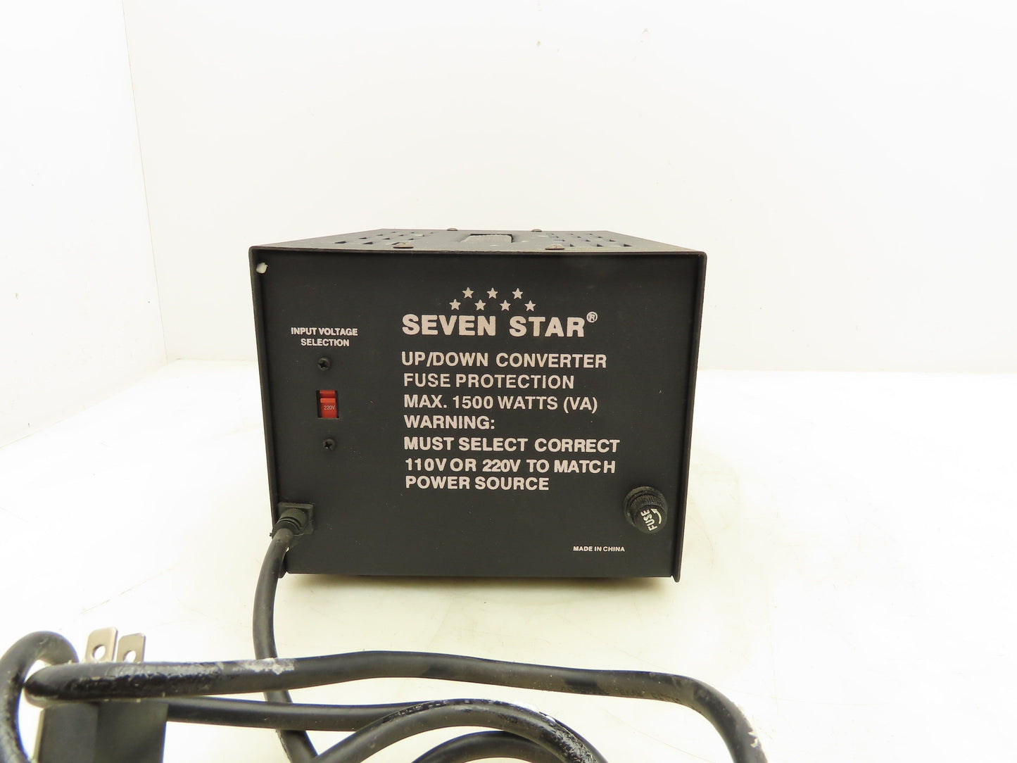 Seven Star TC-1500 Step Up/Down Voltage Transformer 1500W HV 220/240 LV110/120