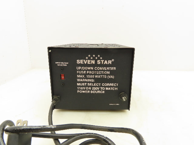 Seven Star TC-1500 Step Up/Down Voltage Transformer 1500W HV 220/240 LV110/120