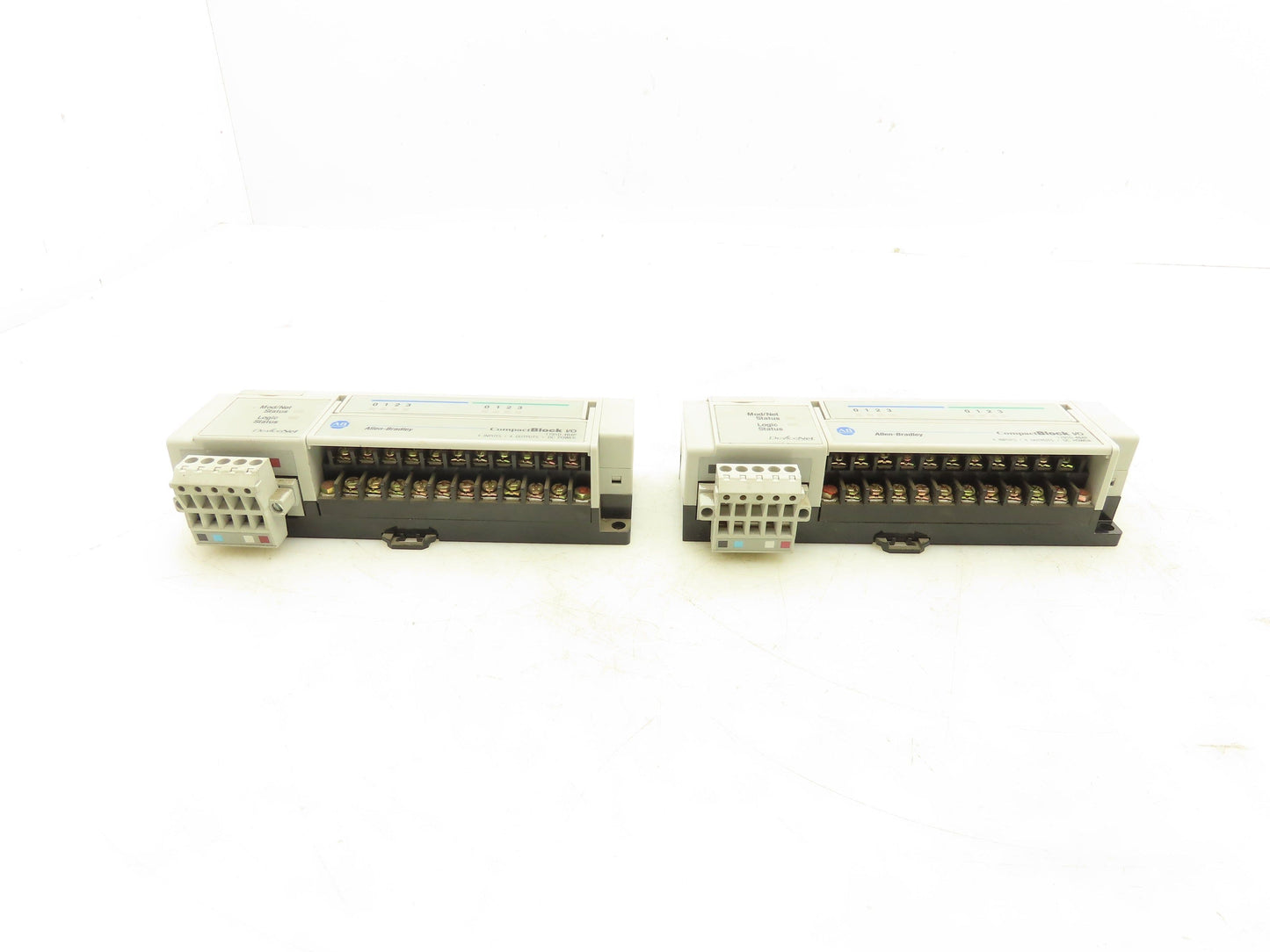 Allen Bradley 1791D-4B4P DeviceNet 4 Channel I/O PLC Module Ser B Lot of 2