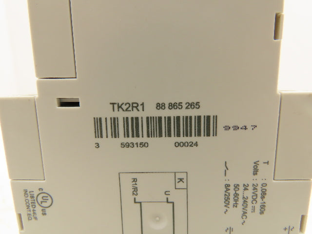 Crouzet TK2R1 Time Delay Relay 0.08-160s 240VAC 8A 24VDC Coil