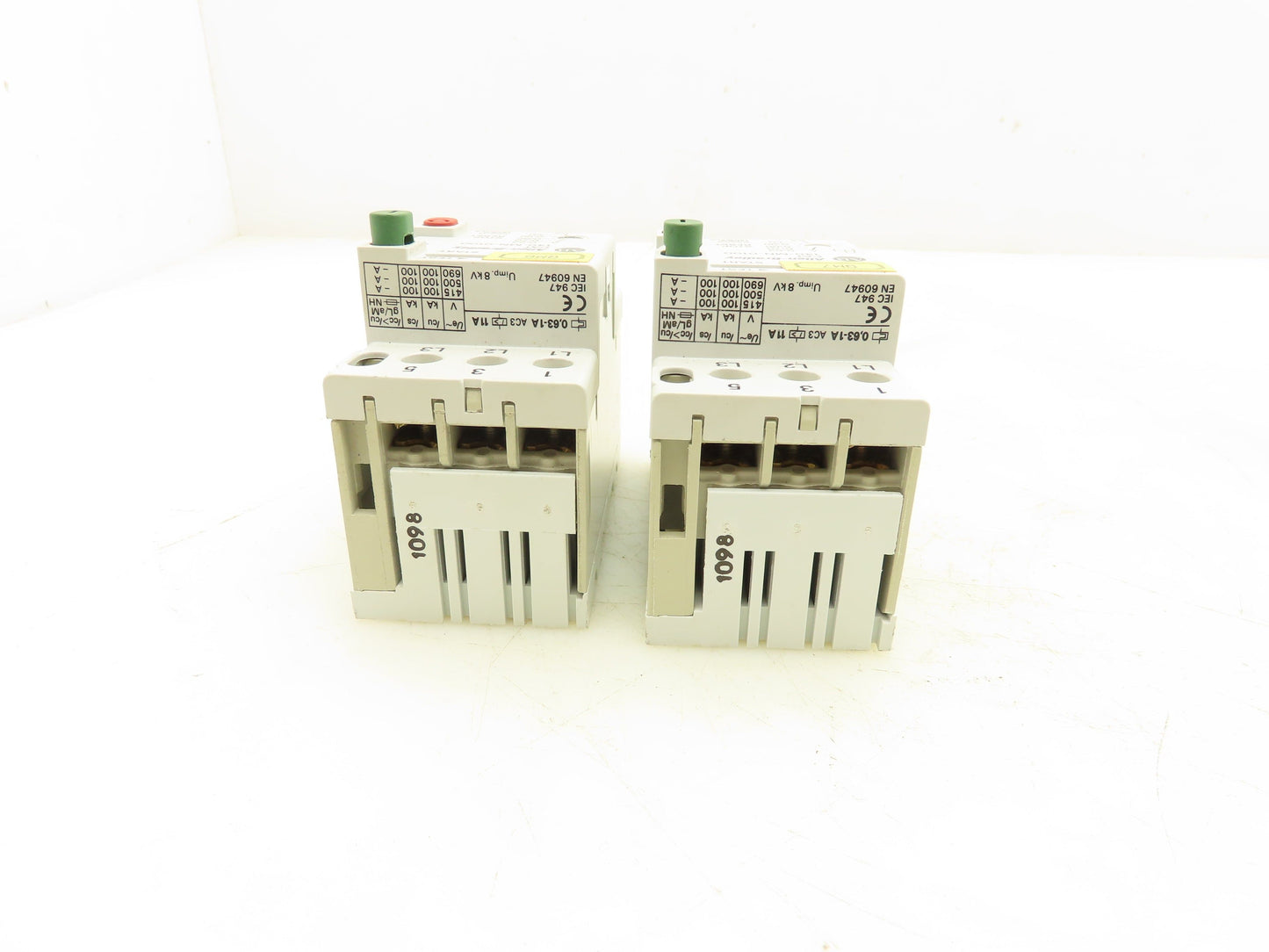 Allen Bradley 140-MN-0100 Manual Motor Starter 600V 2.5A 3 Phase Lot Of 2