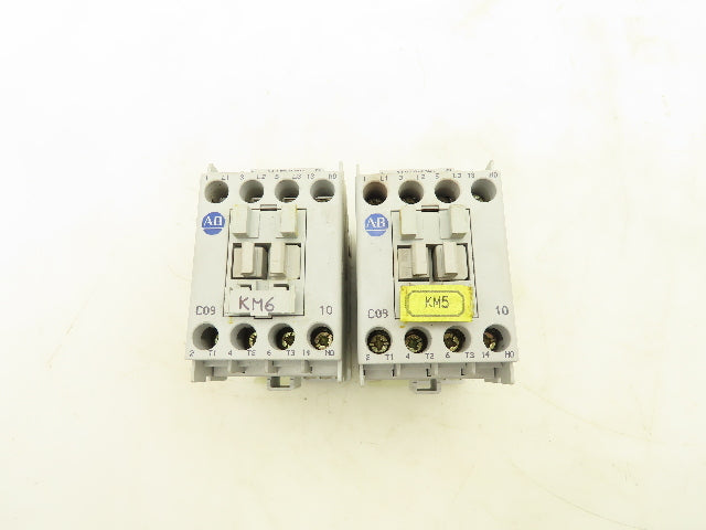Allen-Bradley 100-C09*10 Contactor 600VAC 25A 24V Coil Series A Lot Of 2
