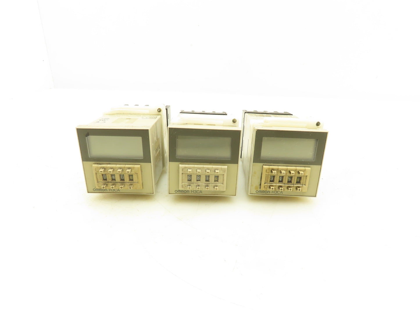 Omron H3CA-8 7-Range Timer Relay Module 120V 8-Pin Socket Lot of 3
