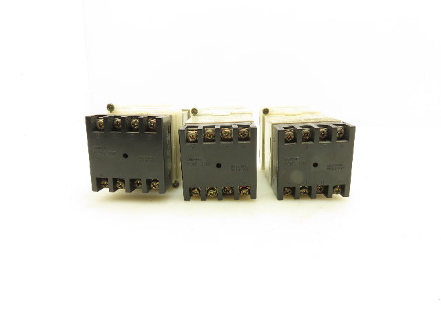 Omron H3CA-8 7-Range Timer Relay Module 120V 8-Pin Socket Lot of 3