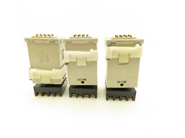 Omron H3CA-8 7-Range Timer Relay Module 120V 8-Pin Socket Lot of 3