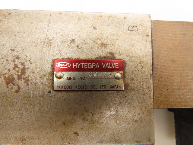Toyooki HFK2H-B-40-S-025B-A1 Hytegra Flow Control Throttle Valve 110V Solenoid