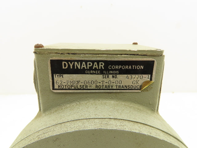 Dynapar 62-PMEF-0600-T-0-00 Rotopulser Rotary Transducer Encoder