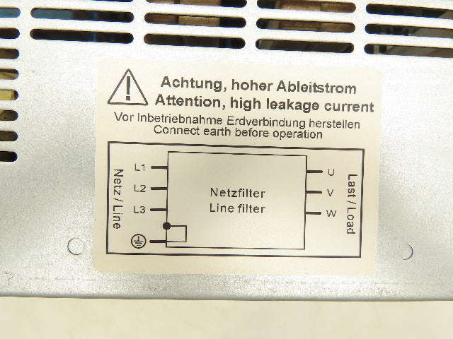 Siemens 6SL3000-0BE21-6AA0 Line Filter For Active Line Module 16kW 30A 480/275V