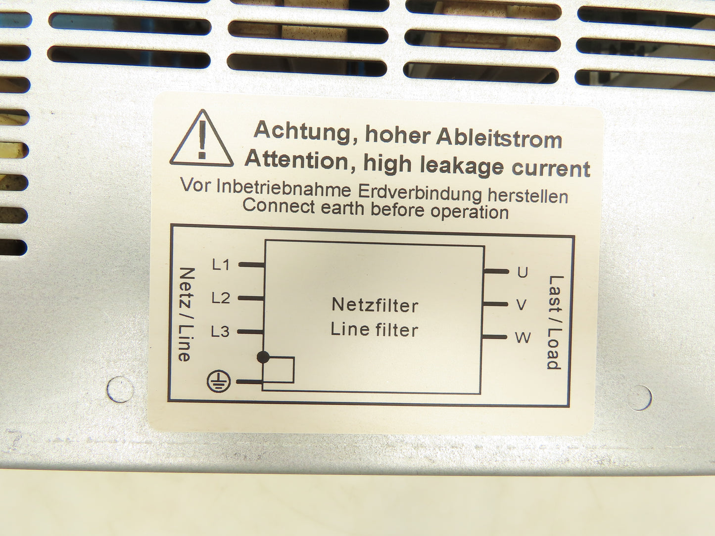 Siemens 6SL3000-0BE21-6AA0 Line Filter For Active Line Module 16kW 30A 480/275V