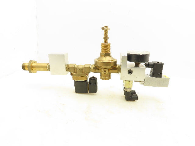 Burkert 00501940 Pneumatic Flow Control Solenoid Valve Assembly 24VDC Coil