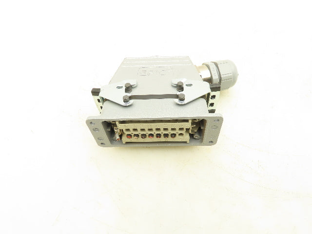 Epic H-BE 16 SS DR Connector 16 Pin Plug Male/Female Hood Housing Set 16A 500V
