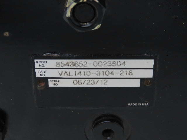 Yale VAL1410-3104-218 Forklift Hydraulic Control Valve Unit