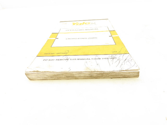Yale ERC045-070VG Electric Forklift ERC050VGN48TE083 Operating Manual