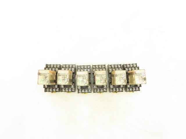 Weidmuller DRM570024LD Relay With Base 5A 24VDC 4 Contacts 14 Pin Lot Of 6