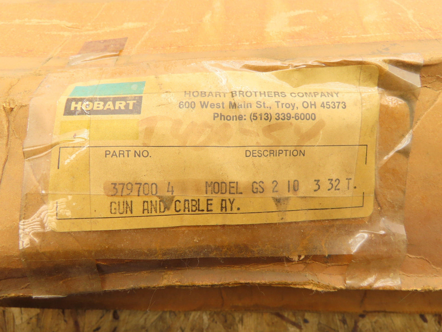 Hobart GS210332T Air Cooled Wire Feed Gun T400-54 2783 GS-2