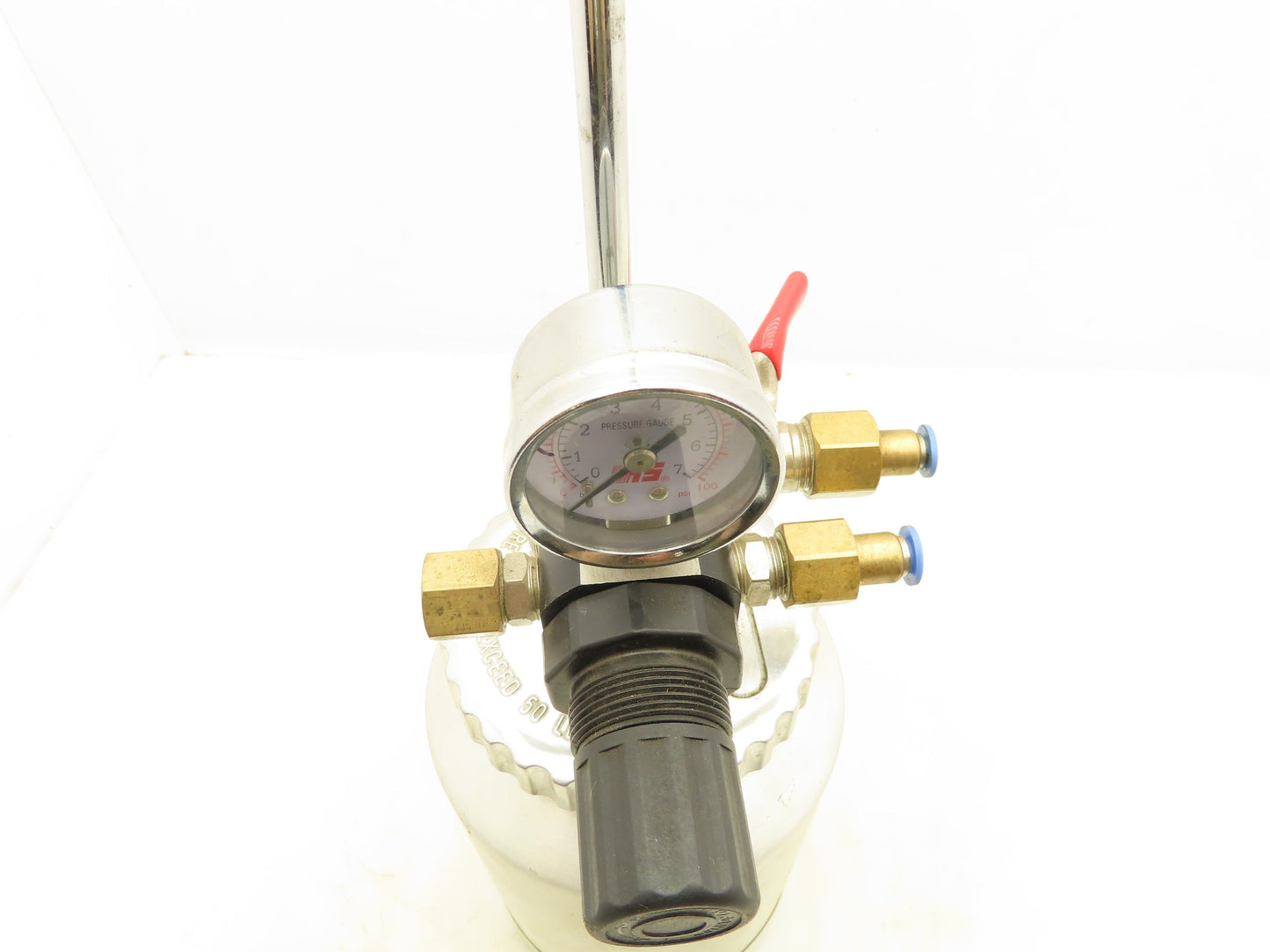 Yearsway Pneumatic High Pressure Feed Canister 100 PSI Guage