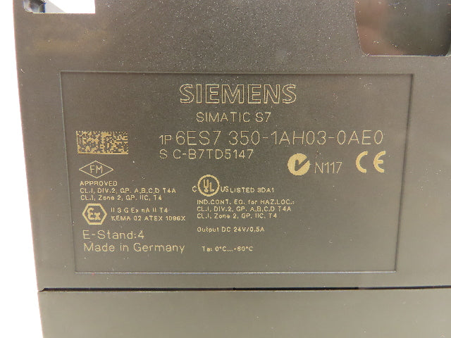Siemens 6ES7 350-1AH03-0AE0 Counter Module Simatic S7 24VDC 5V 5A