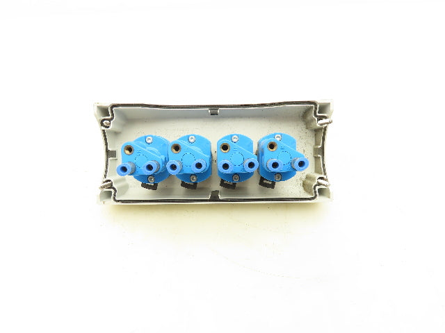Festo 6817 SV-3-M5 4-Station Pneumatic Pushbutton Manual Valve Control Panel