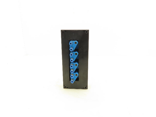 Festo 6817 SV-3-M5 4-Station Pneumatic Pushbutton Manual Valve Control Panel
