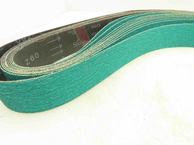 CGW/ Pasco C53430 Sanding Belt 2"x72" Z3 60 Grit Lot OF 10