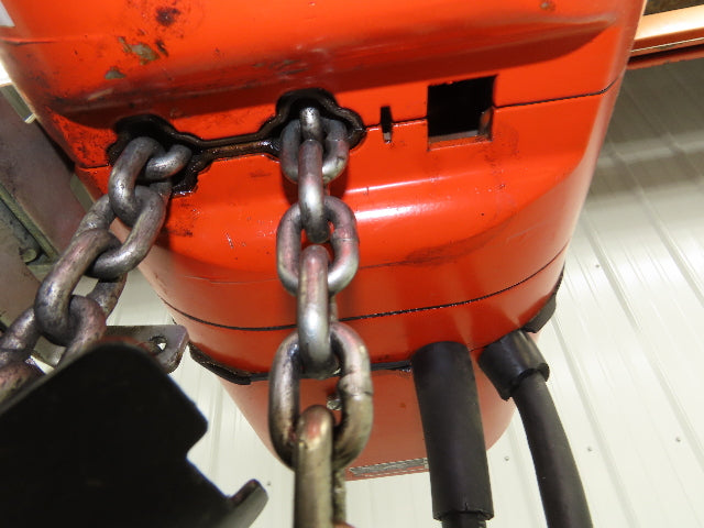 CM Lodestar Electric Chain Hoist 1/8 Ton 32 FPM Variable Speed 9' Lift 460V