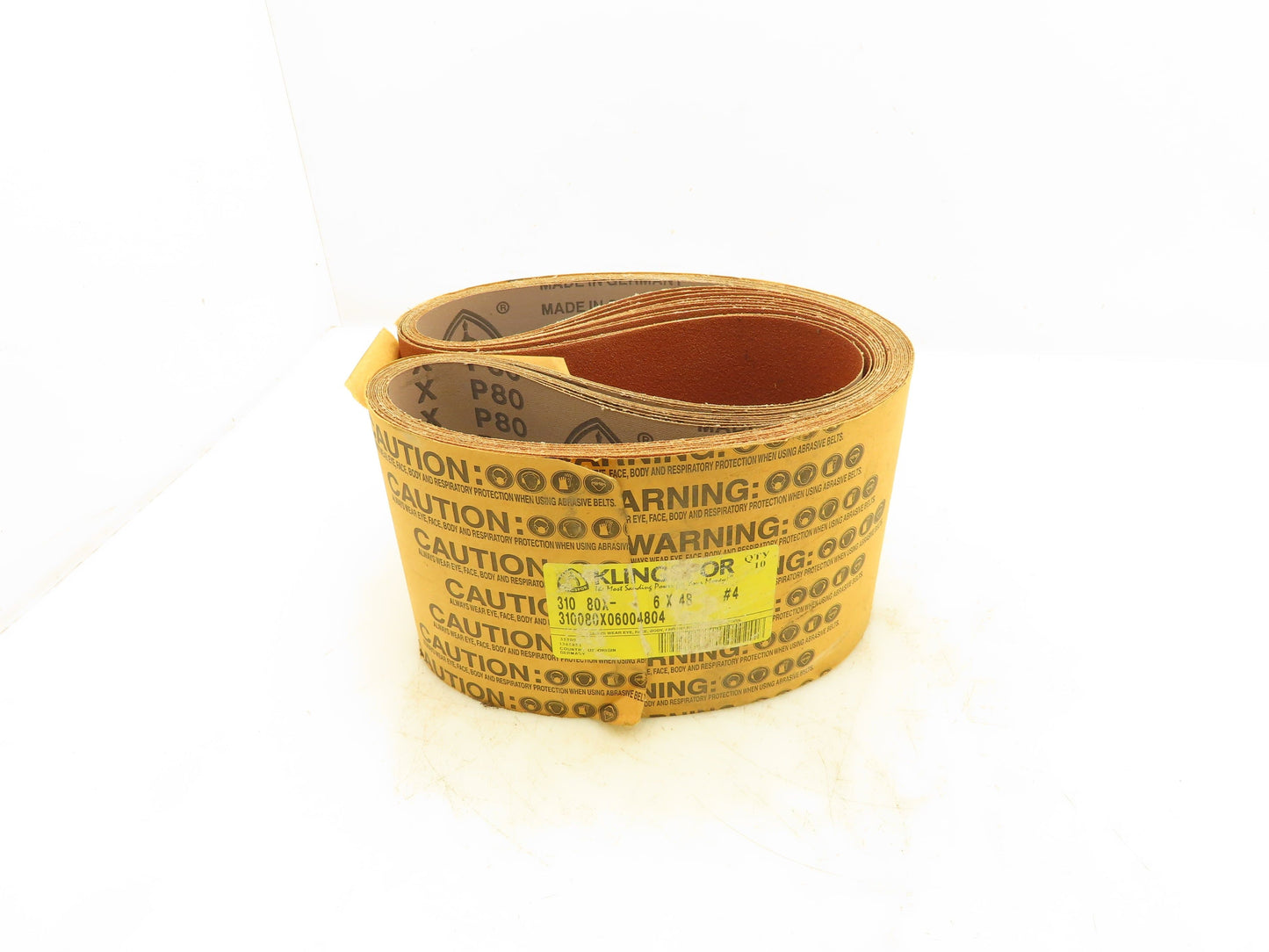Klingspor 310080X06004804 Abrasive Belt 80 Grit Aluminum Oxide 6"x48" Lot Of 10
