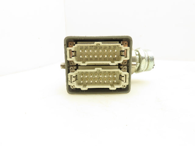 GW Connect GWD32 Heavy Duty Power Connector Male 32 Pin Hood Side Entry Lot Of 7