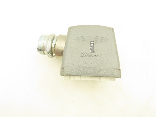 GW Connect GWD32 Heavy Duty Power Connector Male 32 Pin Hood Side Entry Lot Of 7