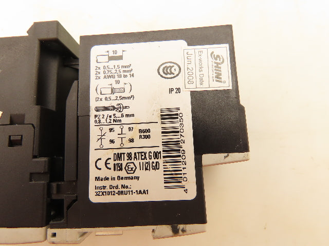 Siemens 3RT1015-1AF01 Contactor 110VAC 7A 3 Pole 1NO With Relay 1.8-2.5A 600V