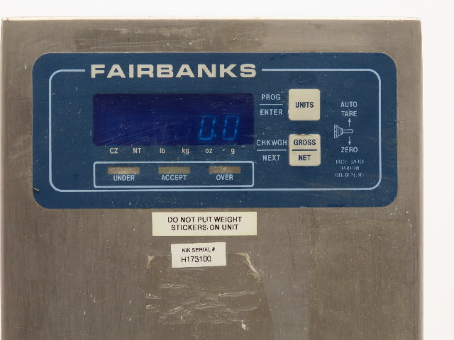 Fairbanks H70-4901 Stainless Digital Bench Scale 6Lb kg oz grams -Needs Repair-