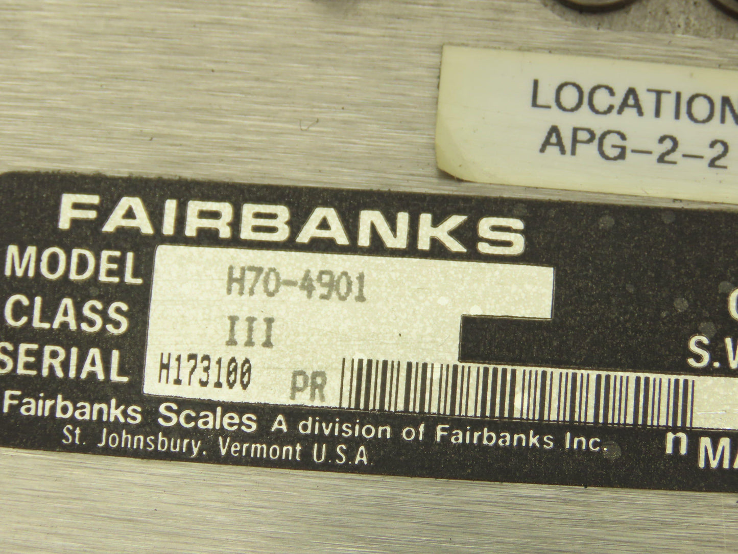 Fairbanks H70-4901 Stainless Digital Bench Scale 6Lb kg oz grams -Needs Repair-